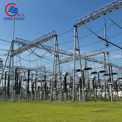 железный каркас портала передающей линии подстанции ANSI 220kV гальванизированный структурой