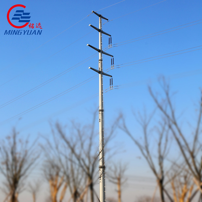 110kv гальванизировало высоковольтный электрический поляка Hexadecagon 9m общего назначения