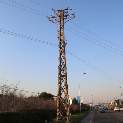 Угол гальванизировал башни передающей линии 220kv, высоковольтную электрическую башню 10m