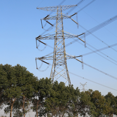 Угол гальванизировал башни передающей линии 220kv, высоковольтную электрическую башню 10m