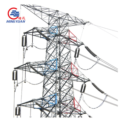 Высокое напряжение угла башни передачи электроэнергии 220KV 330kV