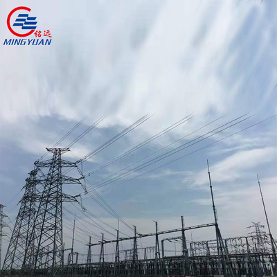 железный каркас портала передающей линии подстанции ANSI 220kV гальванизированный структурой
